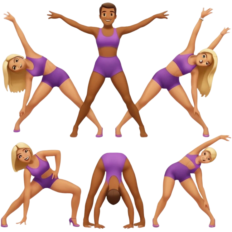 Female back arching booty twerk behind back Man Man Man sex emoji emoji