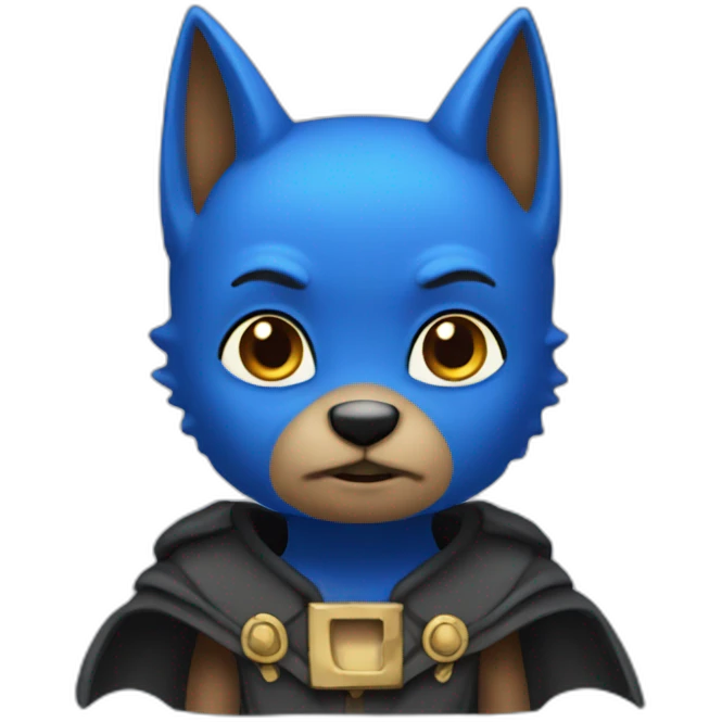 Chauve bleu emoji