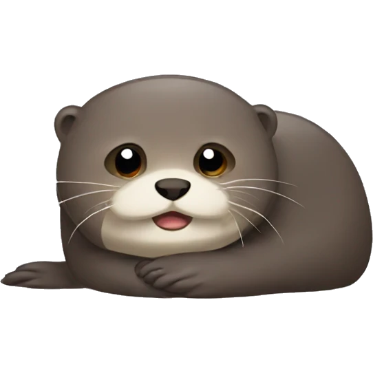 Sad otter emoji