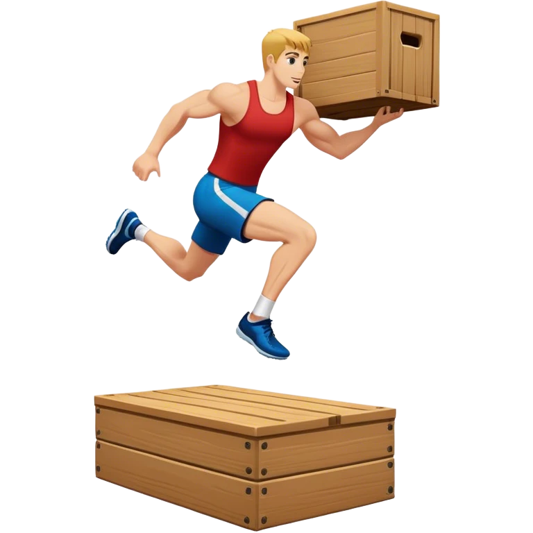 plyo-box-jump exercise side-view emoji