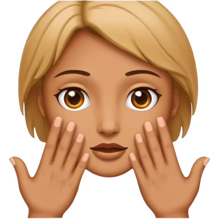 hands on neck emoji