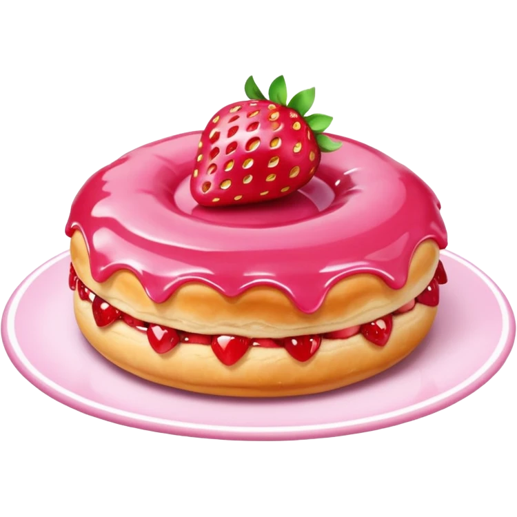 Strawberry Glaze Pastries
 emoji