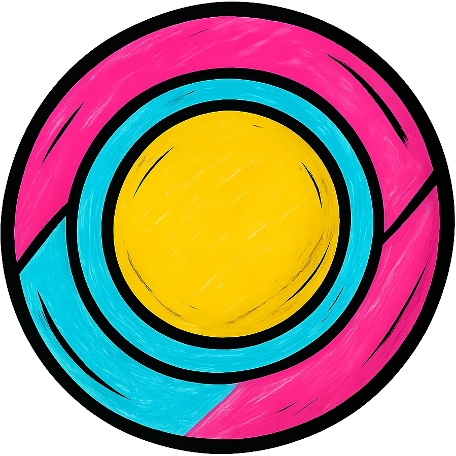 Make the empty plate colorful with bold geometric patterns, keep the plate empty, modern and lively. emoji