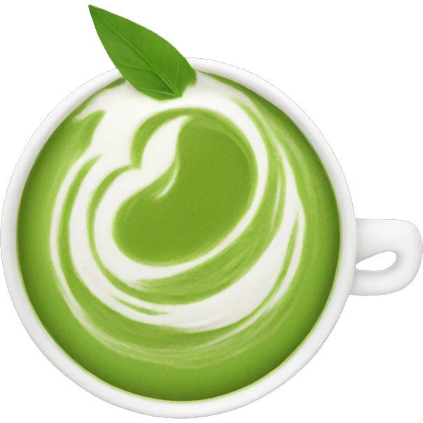 Matcha latte  emoji