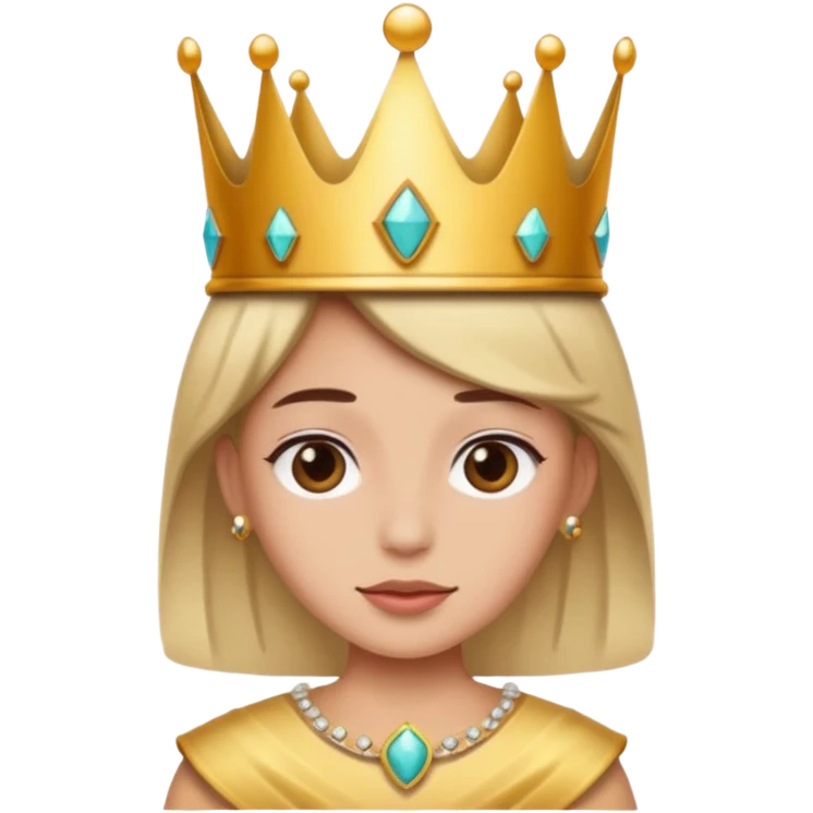 Wearing a crown emoji