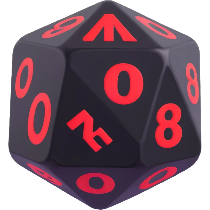 single hundred-sided die d100 emoji