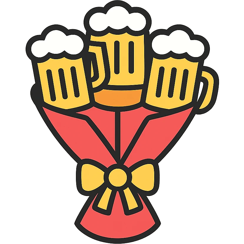 a beer bouquet emoji