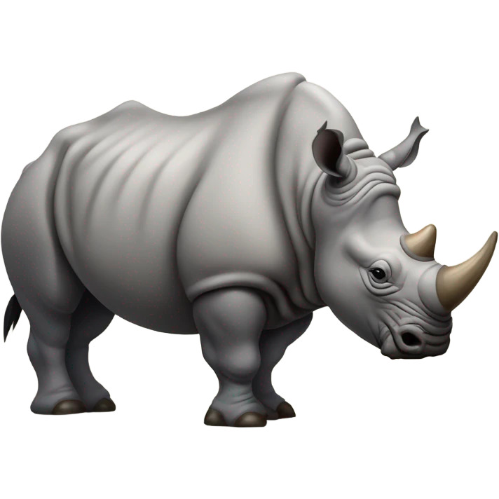Rhino mixed with buffalo emoji