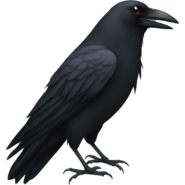 a crow emoji