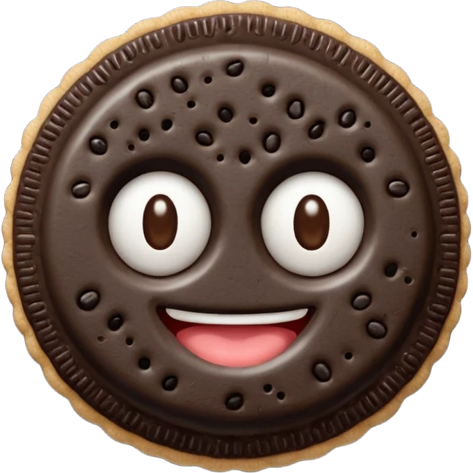 GALLETA OREO, CON DOS OJOS Y CUERPO emoji
