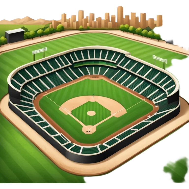 baseball stadium bird view emoji