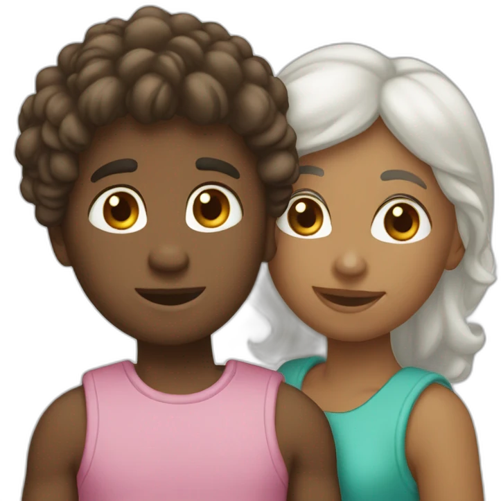 frere et soeur blanc emoji