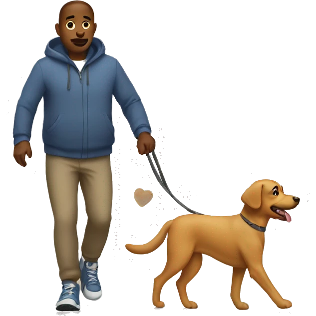 Walking my dog emoji