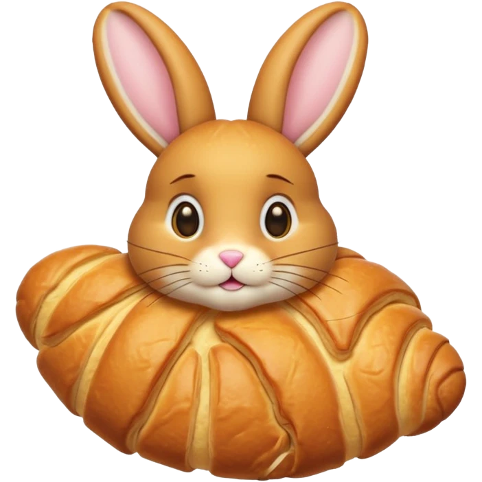bunny croissant emoji
