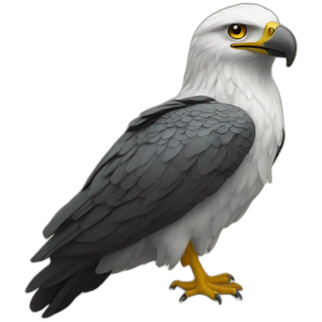 Signe aigle à deux tête avec les doigts emoji