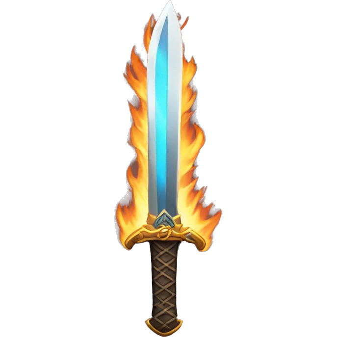 sword with fire on tip  emoji