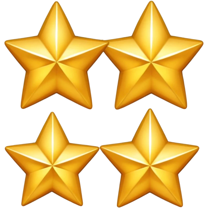 4.5 stars with the 5th star half of it filled emoji