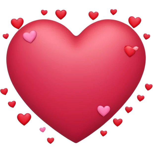 Heart with little hearts surrounding emoji