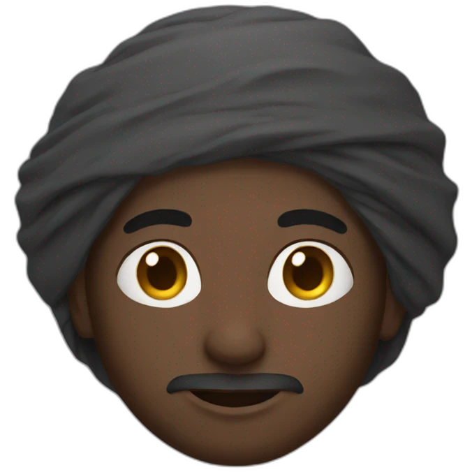 Black arab man emoji