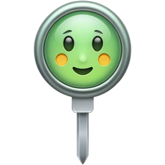 pin, pnned, light green emoji