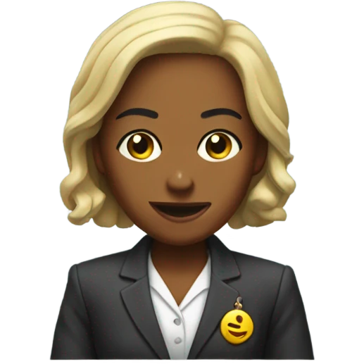 kamala at the bank emoji
