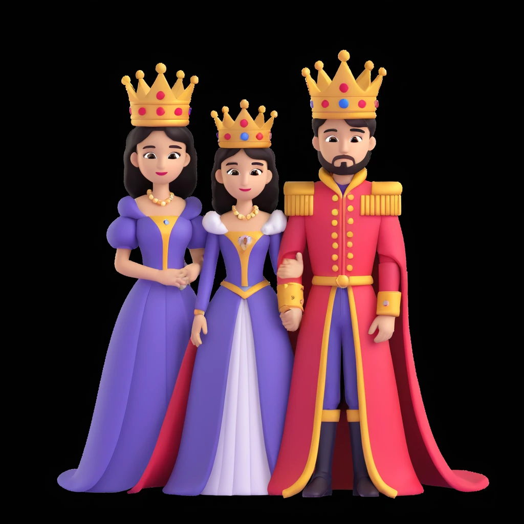young king and queen posing emoji