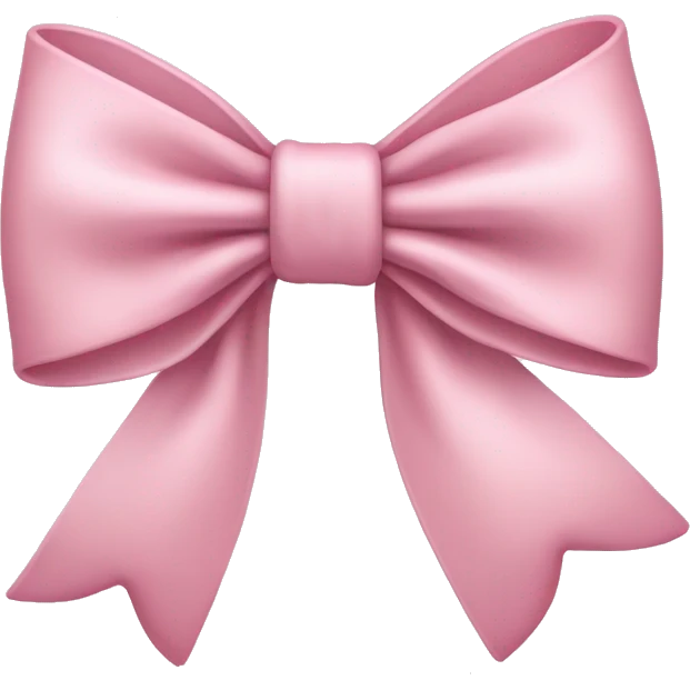Pale Pink bow emoji