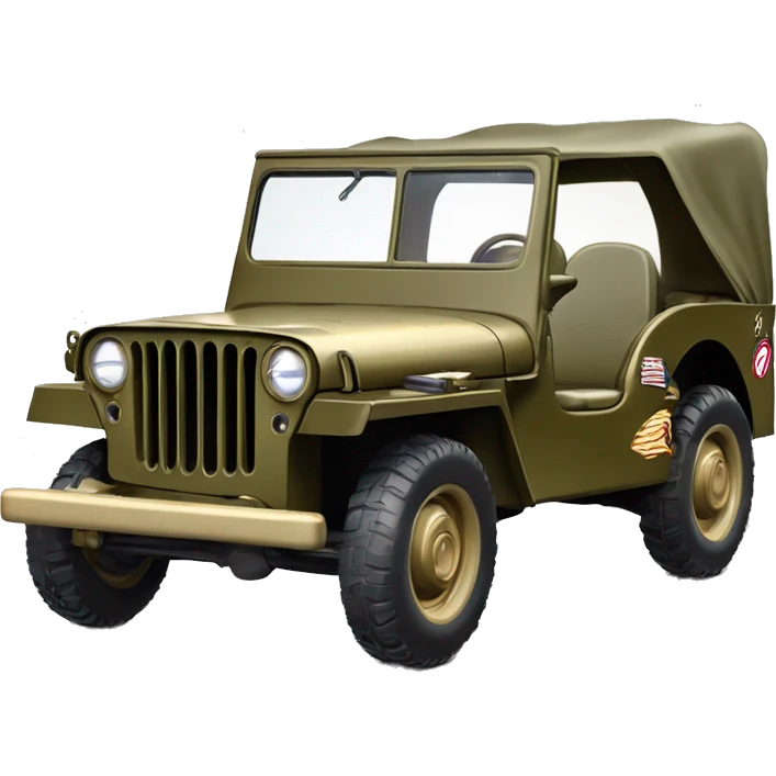  Barbie Diana Prince and Wonder woman’s 1945 Willys army jeep  emoji
