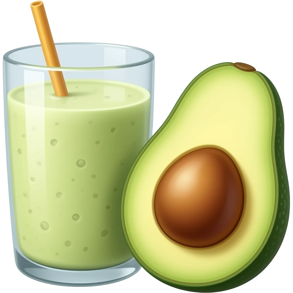 avocado smoothie emoji