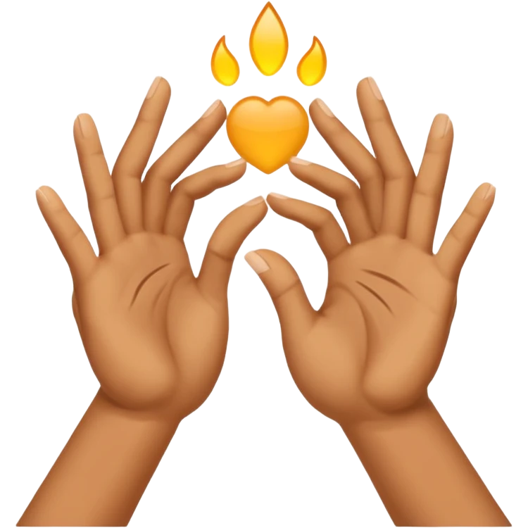 Ανοιγουν χερια και γραφει την λεξη συμβολισμος emoji