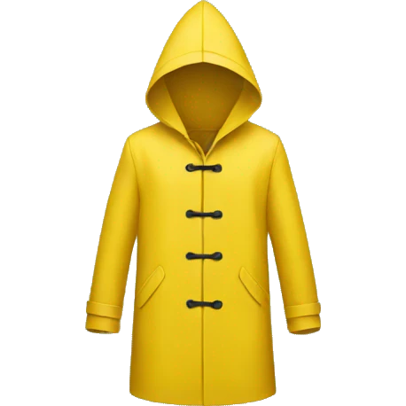 yellow raincoat emoji