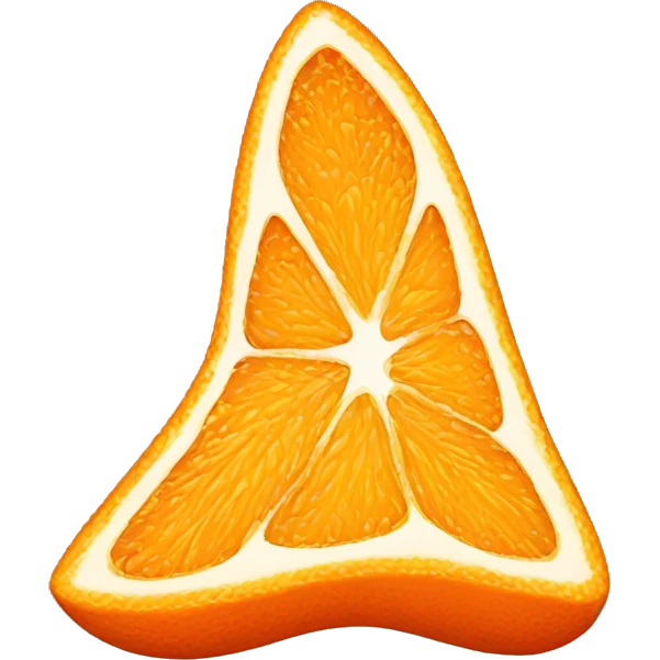 Orange kiss emoji