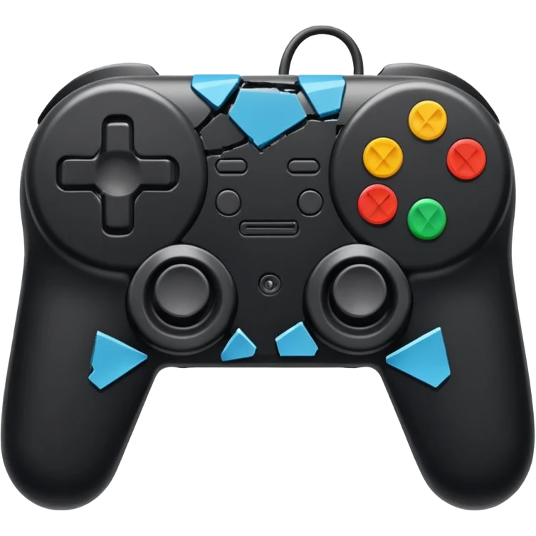 game controller shattered emoji