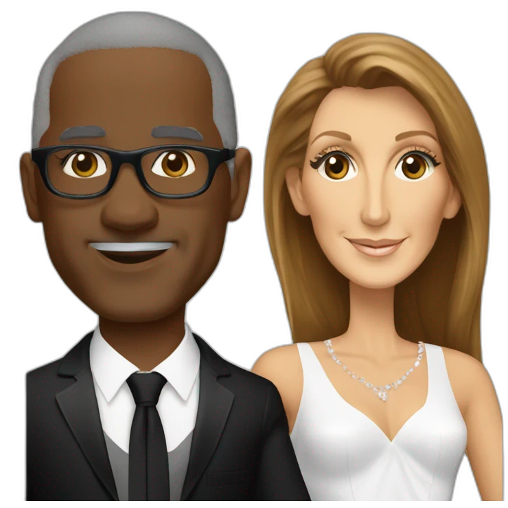 Celine Dion et rene charles emoji
