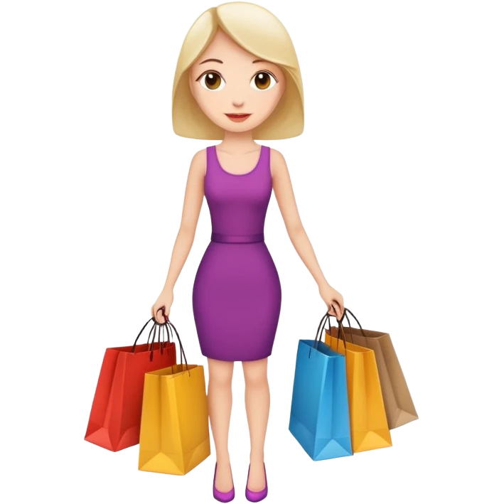 Woman shopping emoji
