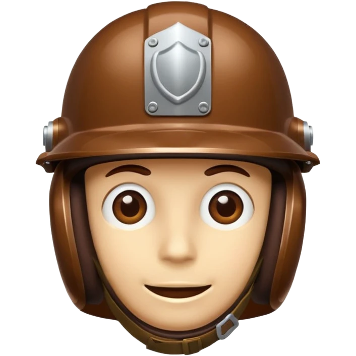 chocolate  helmet emoji