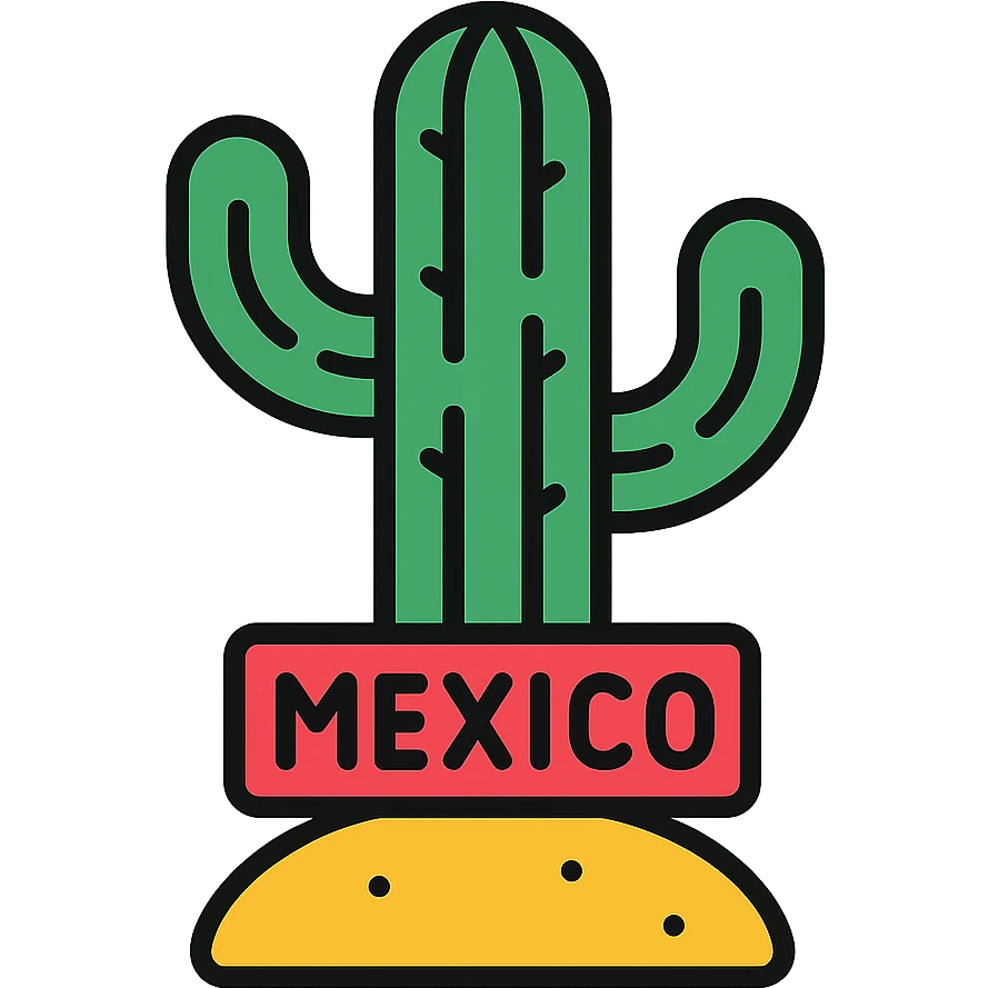 icon of a cactus representing Mexico emoji