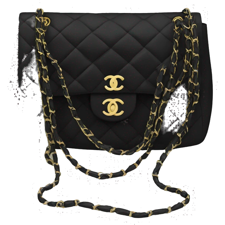 Chanel bag black  emoji