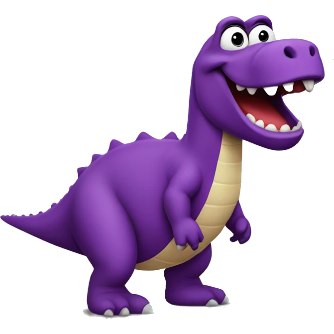 barney dinosaur emoji