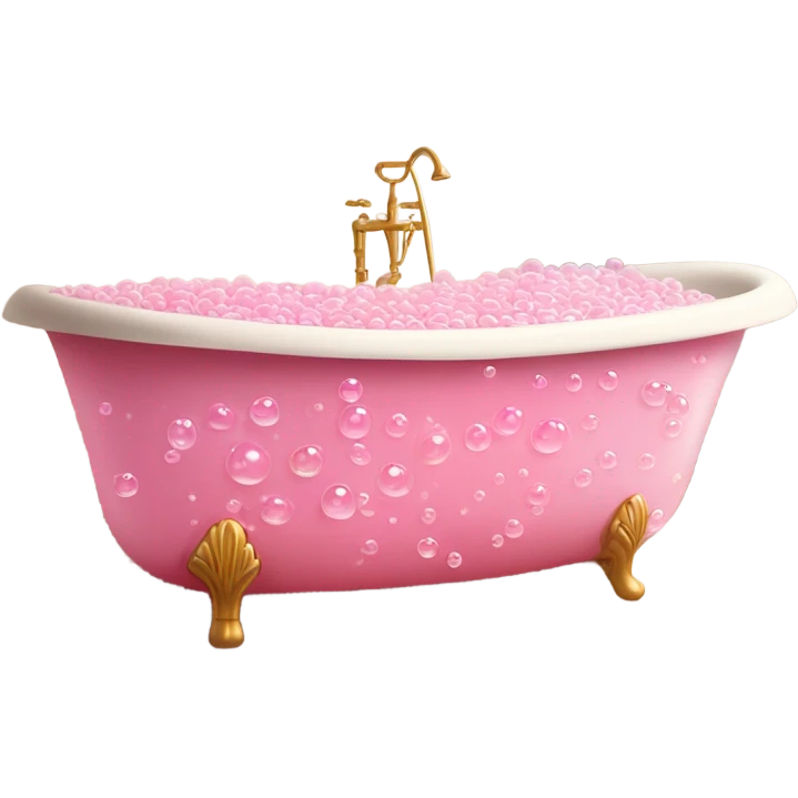 pink bubble bath emoji