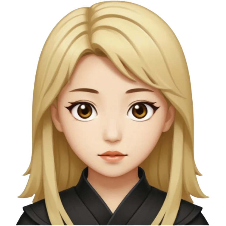 Rumi from K-pop demon hunters brown and blonde hair  emoji