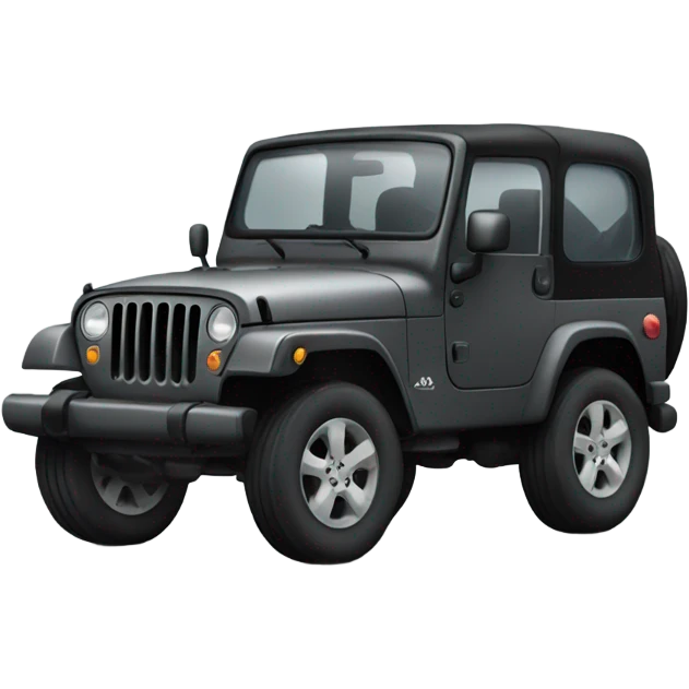 Dark gray Jeep emoji