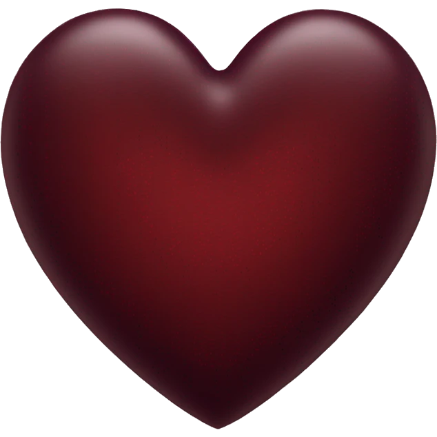 Dark red heart emoji