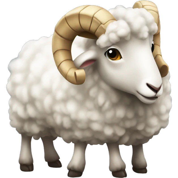 A kissing ram emoji