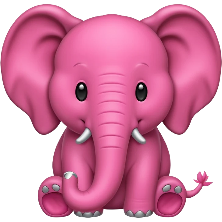 crear un emoji de un elefante rosadito emoji