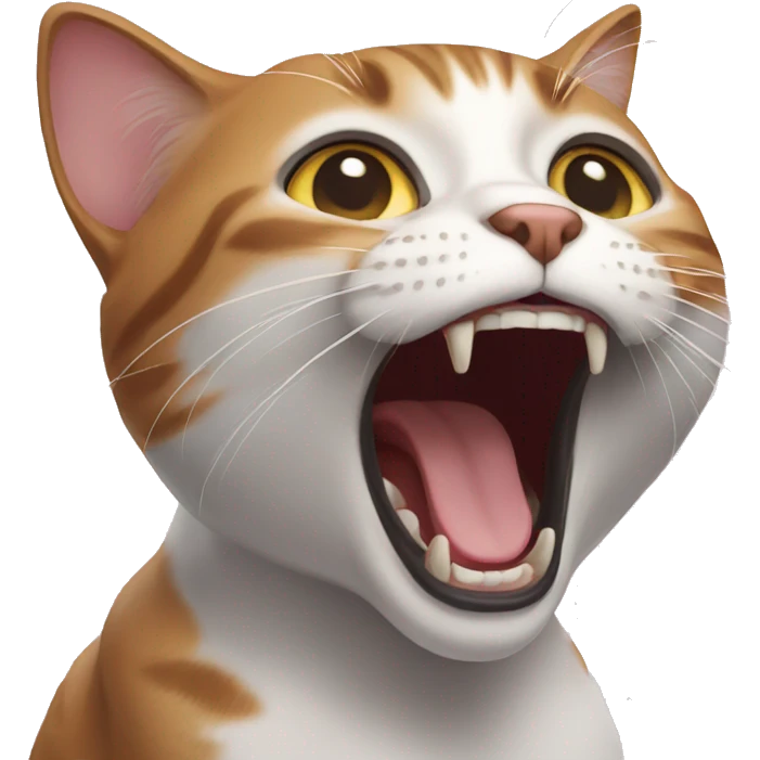 Cat screaming  emoji