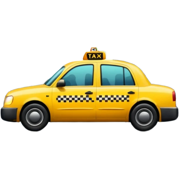 City Rain Scenes, Taxi reflection + puddle. emoji