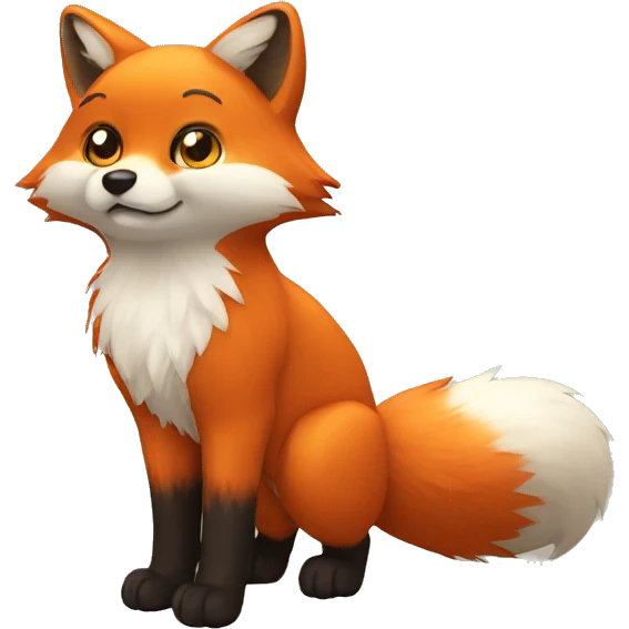 Fox fluffy tail emoji