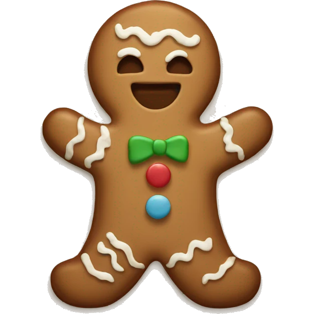 Gingerbread cookie emoji