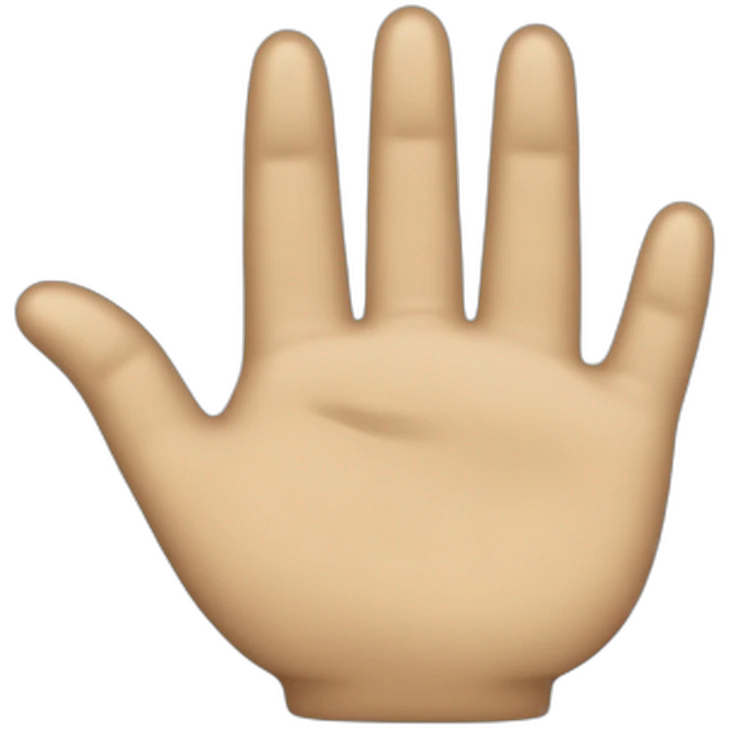 Mano que señala a la pantalla emoji